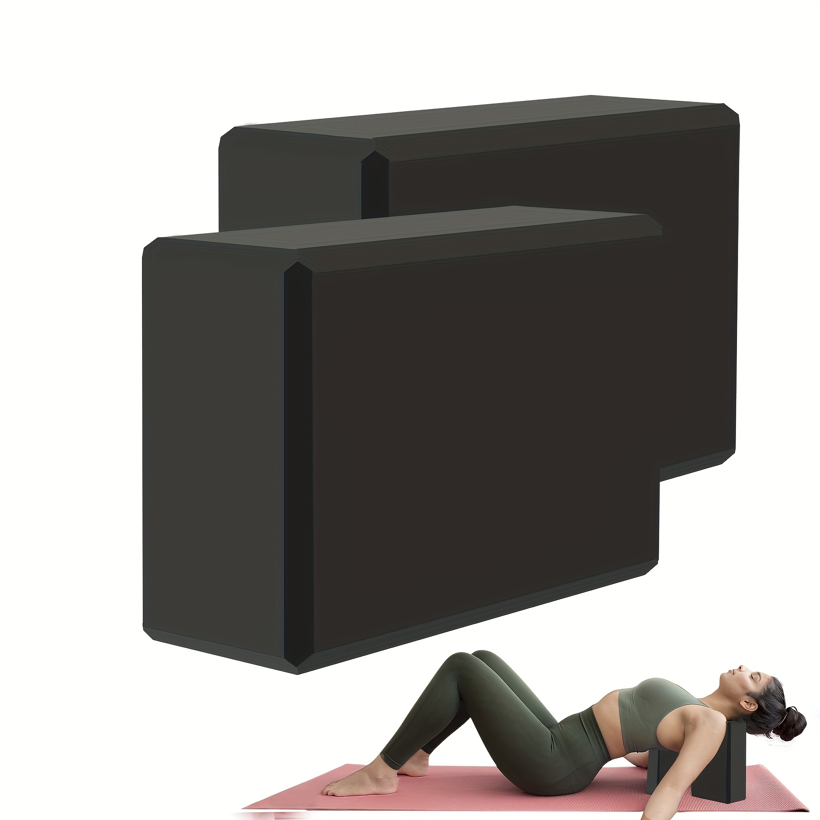 Yoga Block Cork - 1/2 قطعة رياضة رغوة الطوب التدريب