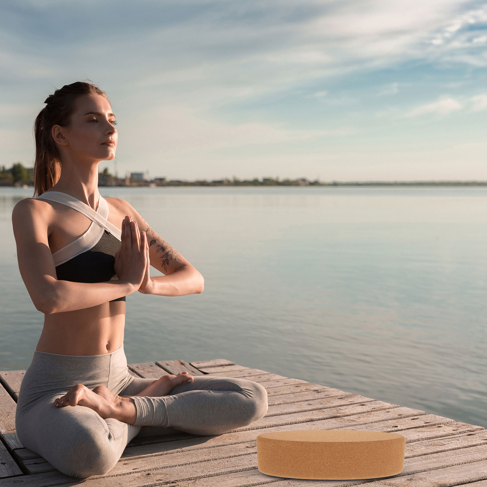 Yoga Block Cork - قالب يوغا بيضاوي من الفلين عالي