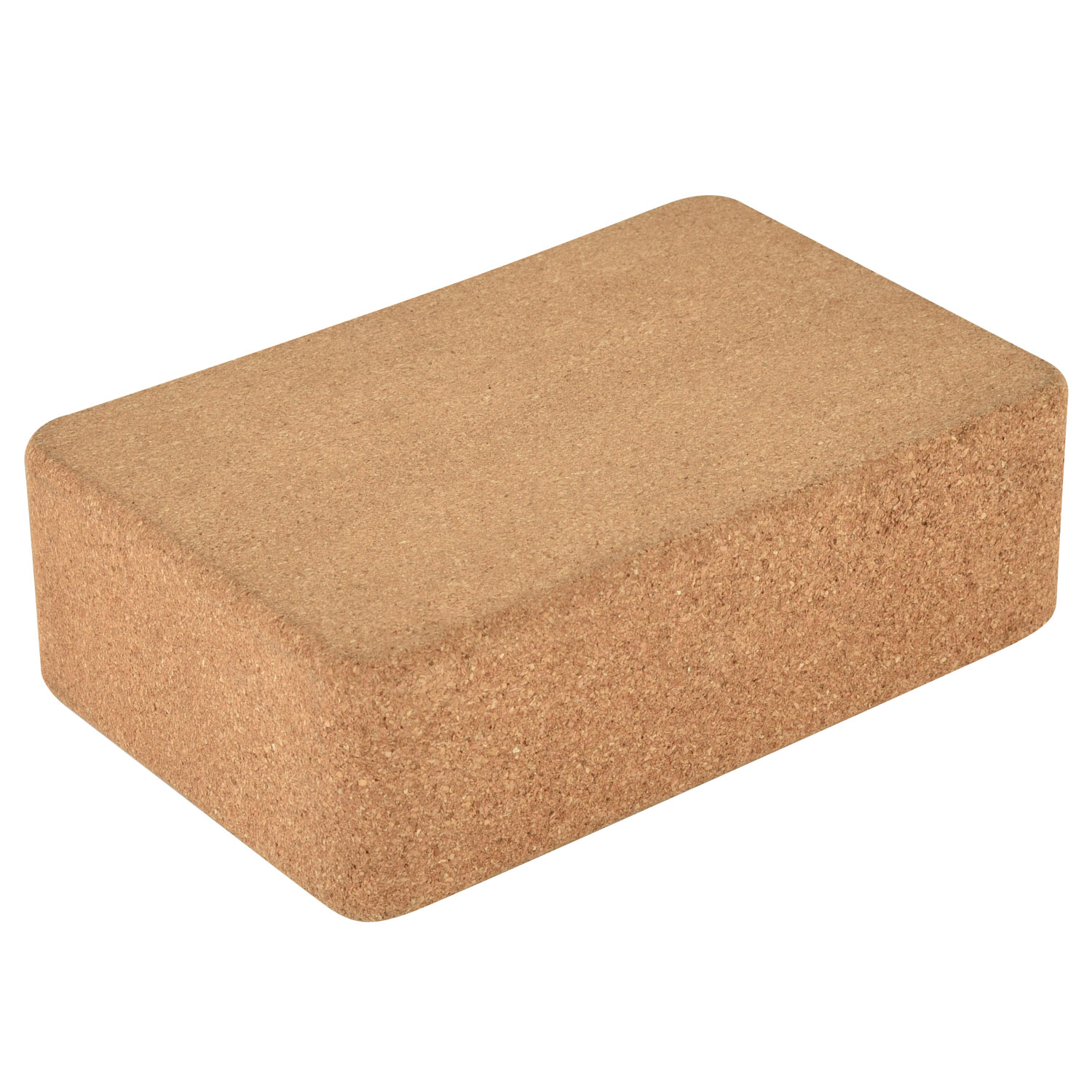 Yoga Block Cork - كتلة يوجا محمولة من الفلين ،