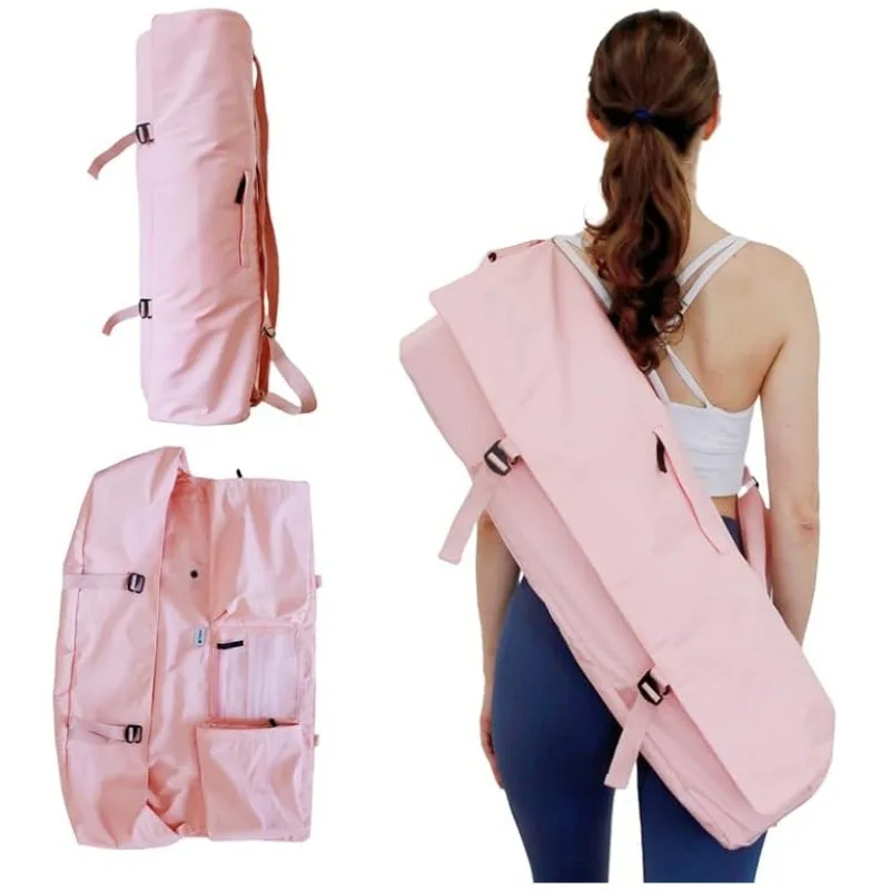 Yoga Mat Bag Carrier - حقيبة بساط اليوجا مع جيب لزجاجة