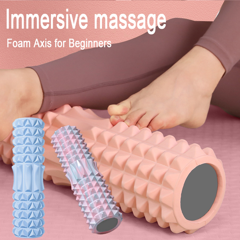 Pilates Yoga Roller - أسطوانة رغوية صلبة لليوجا والتدليك، أسطوانة