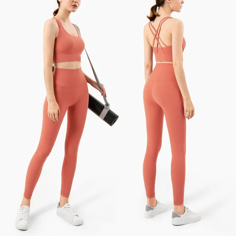 Pilates Yoga Legging - صيف جديد 2 قطعة ملابس اليوغا