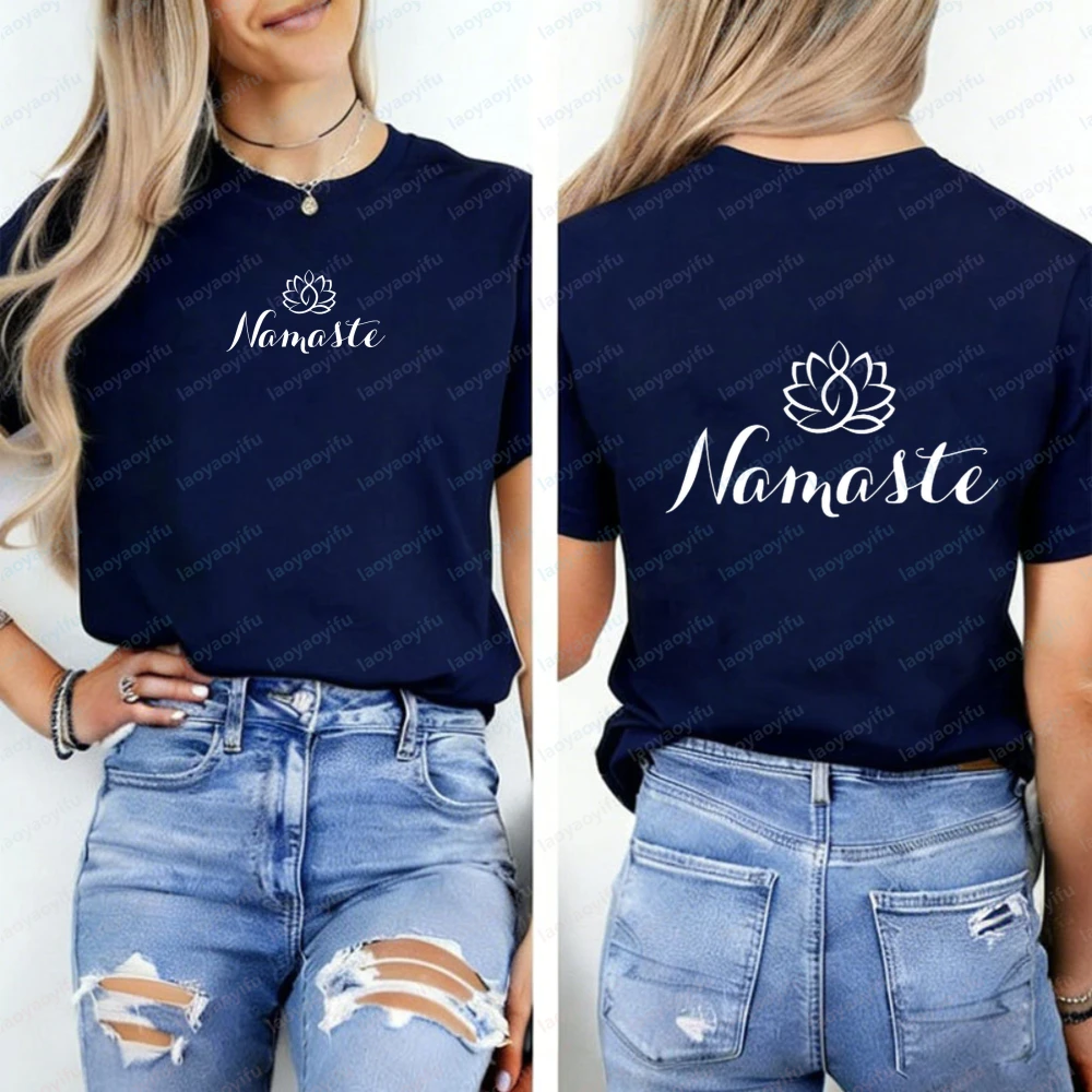 تي شيرت ناماستي بتصميم يوجا وب - مراجعة Yoga Pilates Girl وسعره