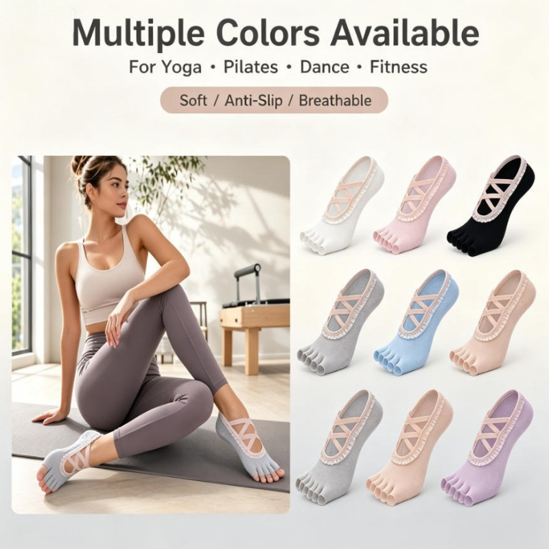 جوارب بيلاتس للنساء مضادة للان - مراجعة Pilates Yoga Barre وسعره