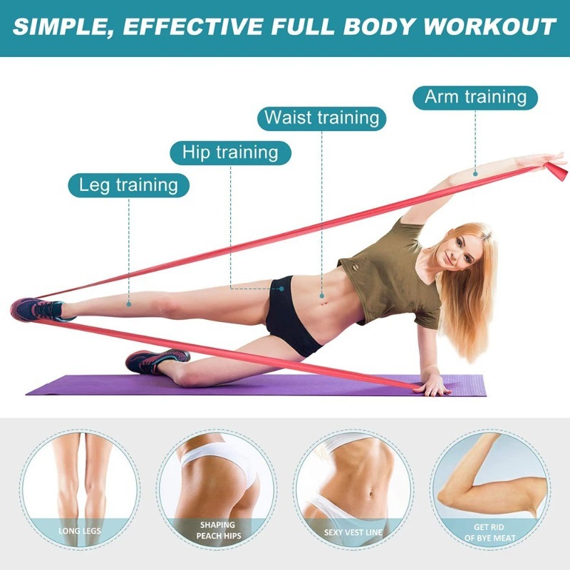 أشرطة مقاومة من اللاتكس الطبيع - مراجعة Pilates Yoga Reformer وسعره