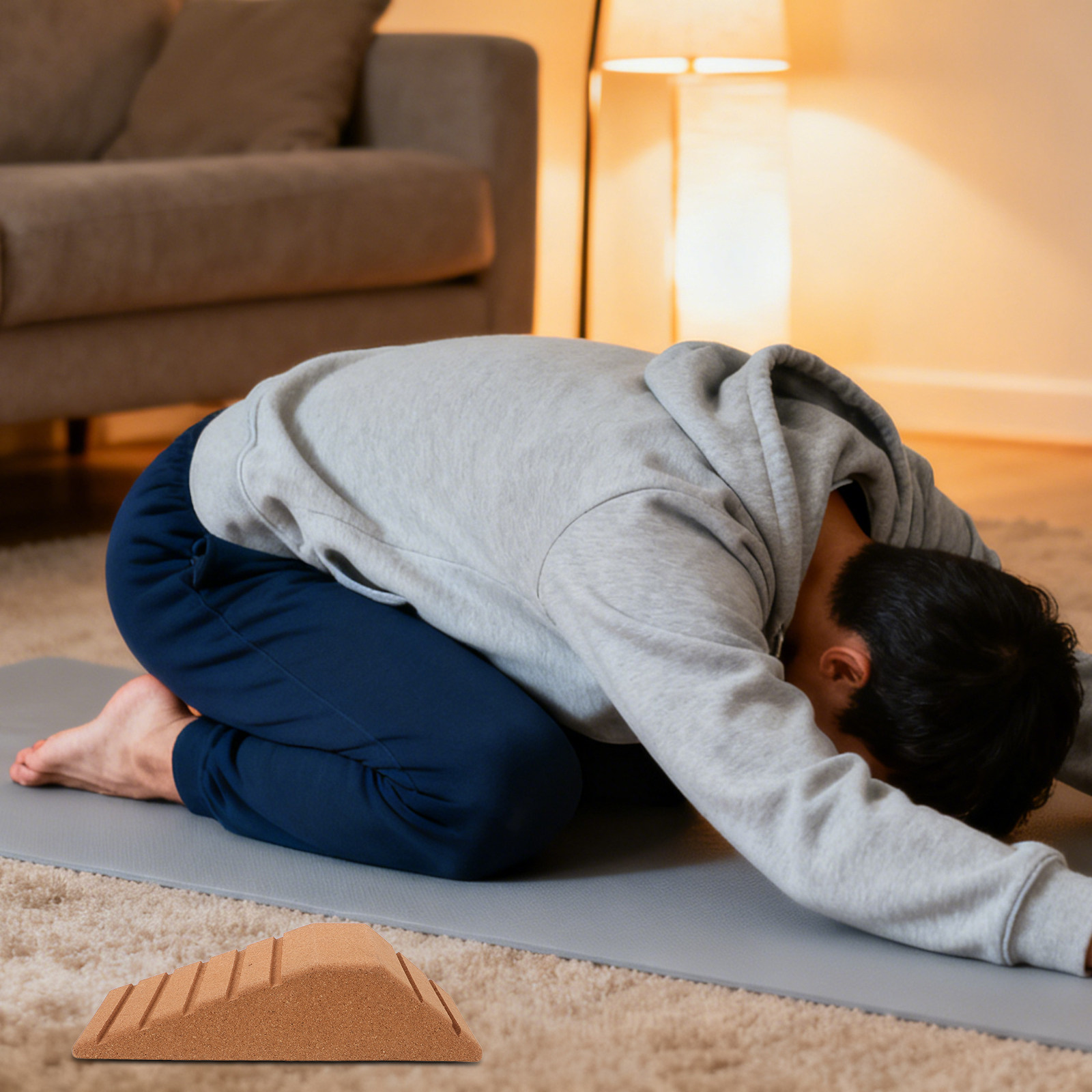 كتلة يوغا من الفلين على شكل شب - مراجعة Yoga Block Cork وسعره