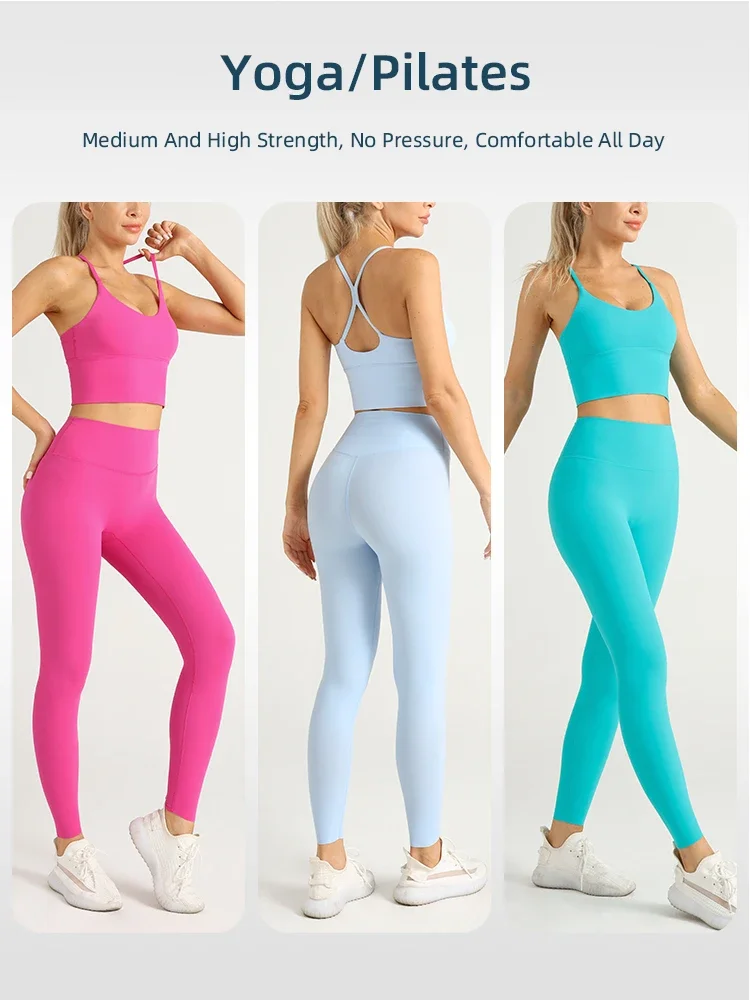 بدلة رياضية من قطعتين للنساء ، - مراجعة Pilates Yoga Legging وسعره