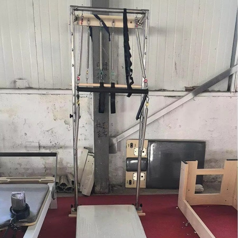 سرير تدريب بيلاتس خشبي قابل لل - مراجعة Pilates Yoga Reformer وسعره