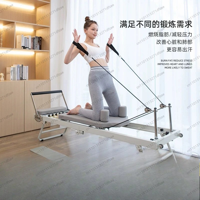 معدات بيلاتس منزلية للياقة الب - مراجعة Pilates Yoga Reformer وسعره