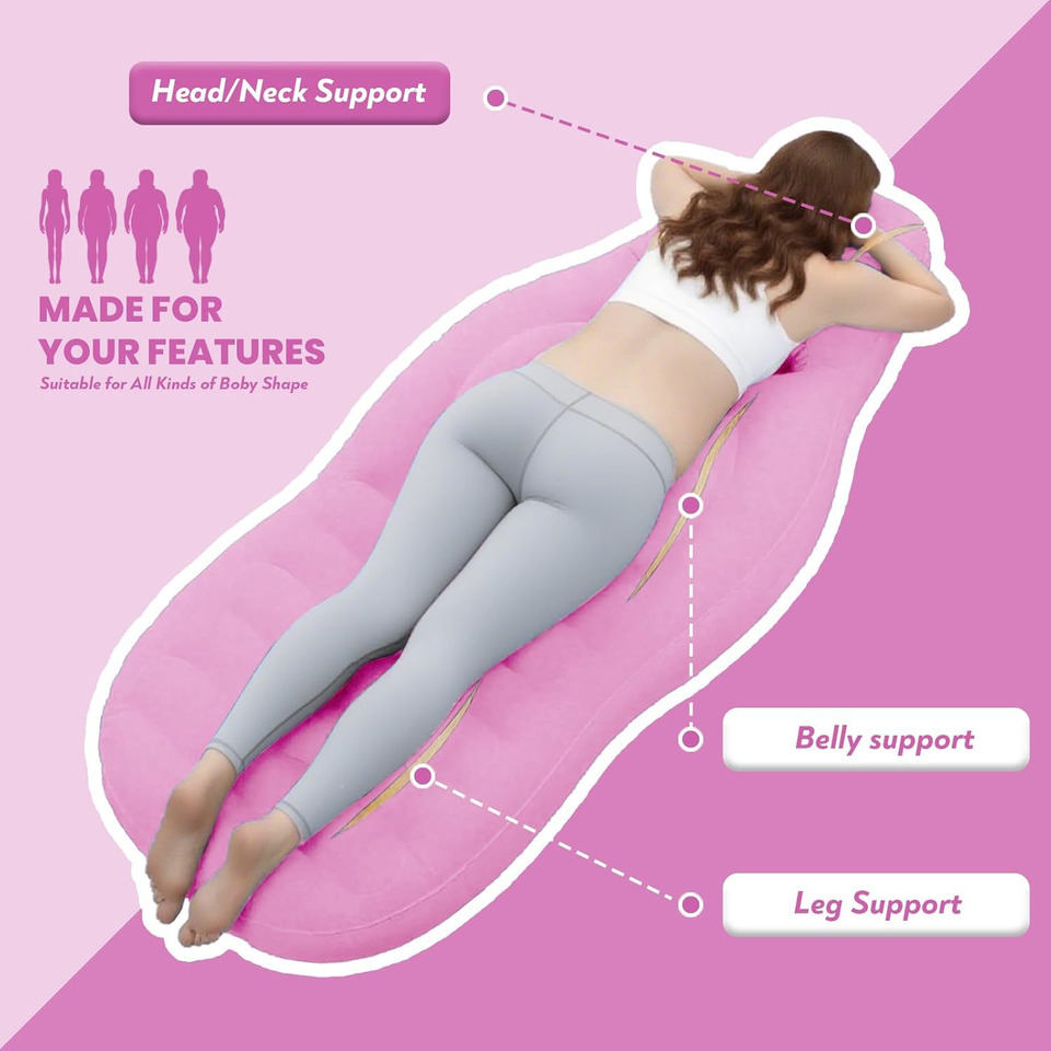 وسادة نوم قابلة للنفخ للحوامل، - مراجعة Pilates Yoga Studio وسعره