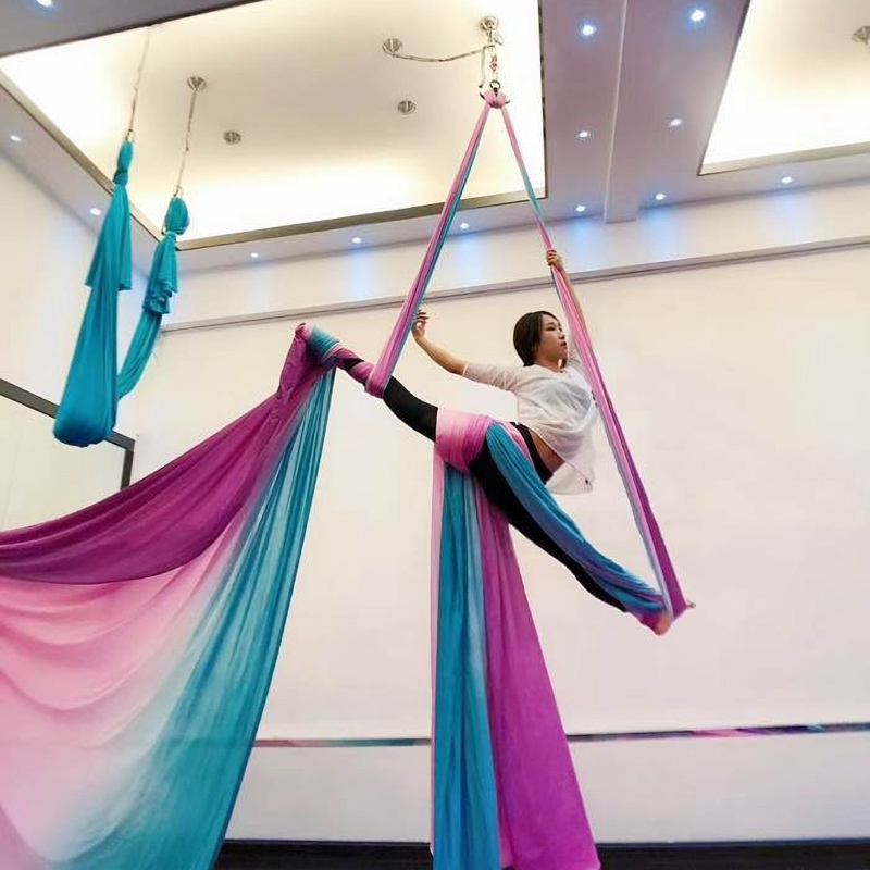 نسيج حريري هوائي لليوجا الهوائ - مراجعة Aerial Silk Hammock وسعره