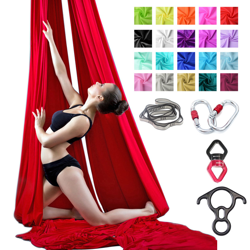 مجموعة أقمشة اليوغا الهوائية ب - مراجعة Aerial Silk Hammock وسعره