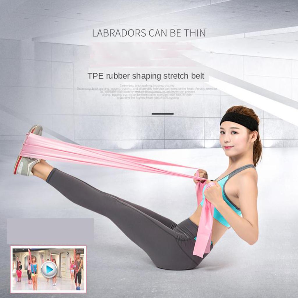أشرطة تمرين طويلة قابلة للتمدد - مراجعة Pilates Yoga For Weight Loss وسعره