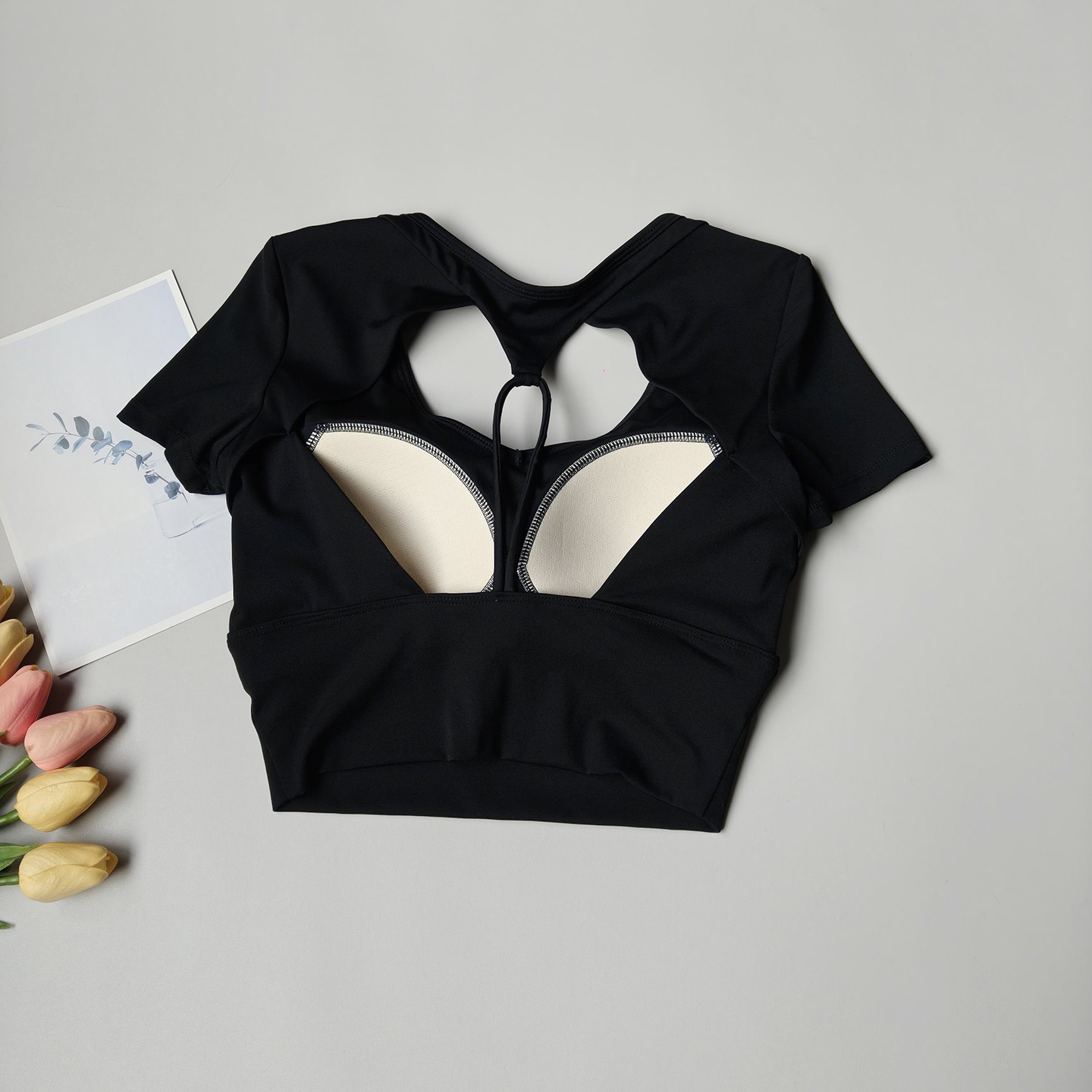 قميص يوجا نسائي للتدريب والليا - مراجعة Pilates Yoga Wrap Top وسعره