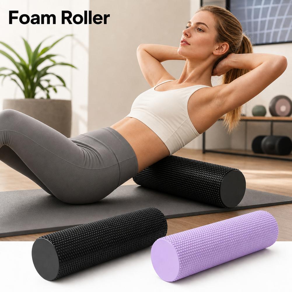 بكرة رغوية لليوجا من مادة EVA  - مراجعة Pilates Yoga Roller وسعره