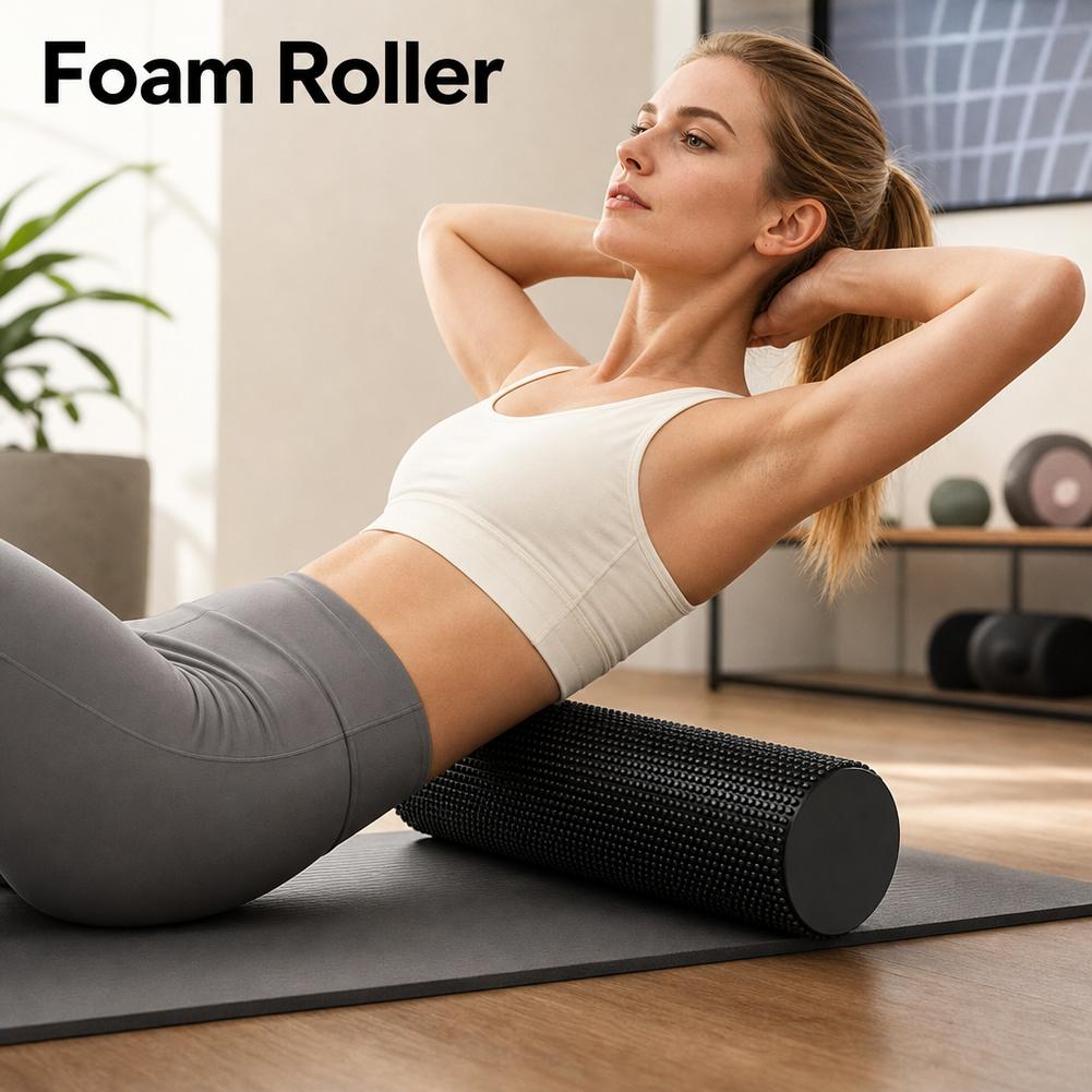 بكرة رغوية لليوجا من مادة EVA  - مراجعة Pilates Yoga Roller وسعره