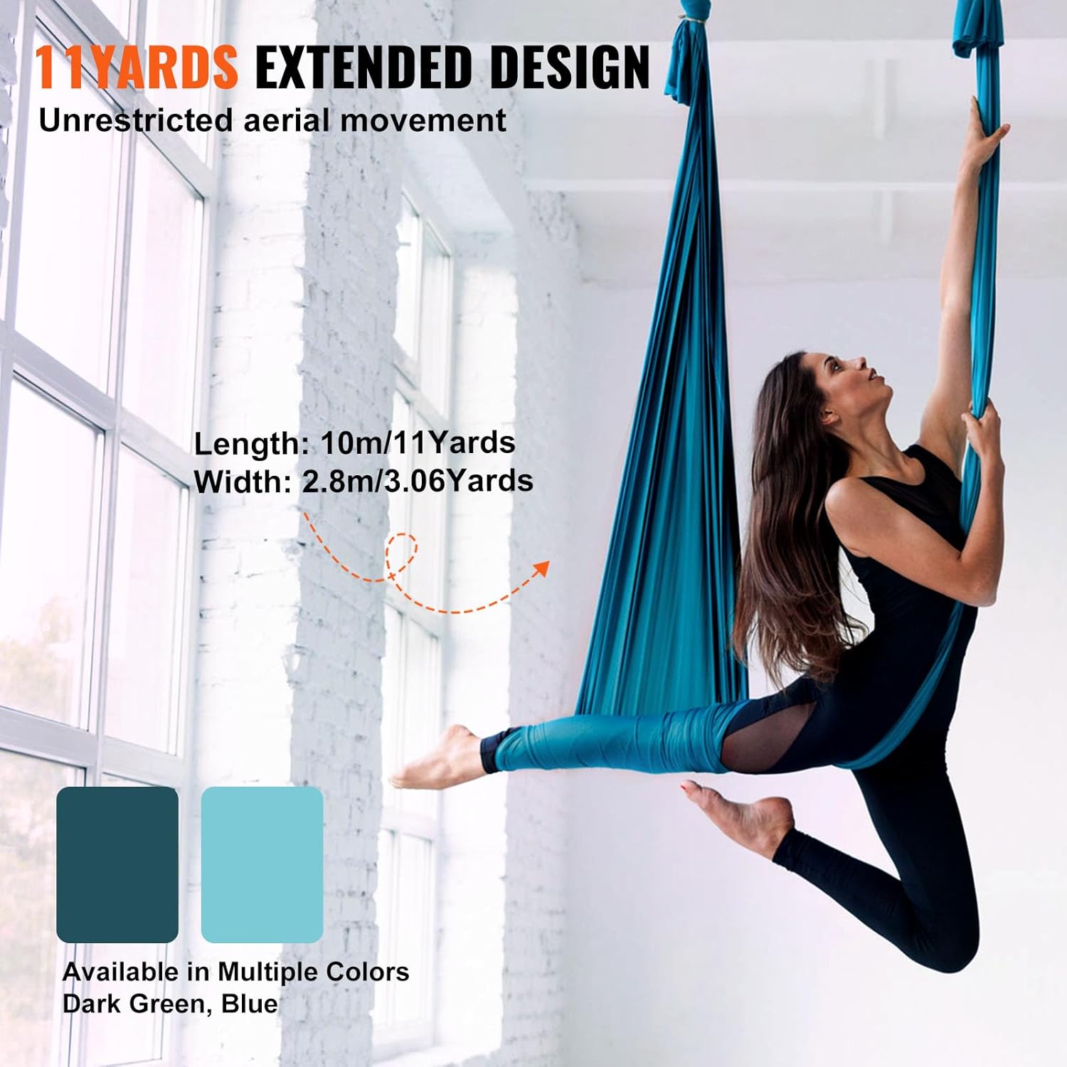 مجموعة أرجوحة يوغا هوائية من ا - مراجعة Aerial Silk Hammock وسعره