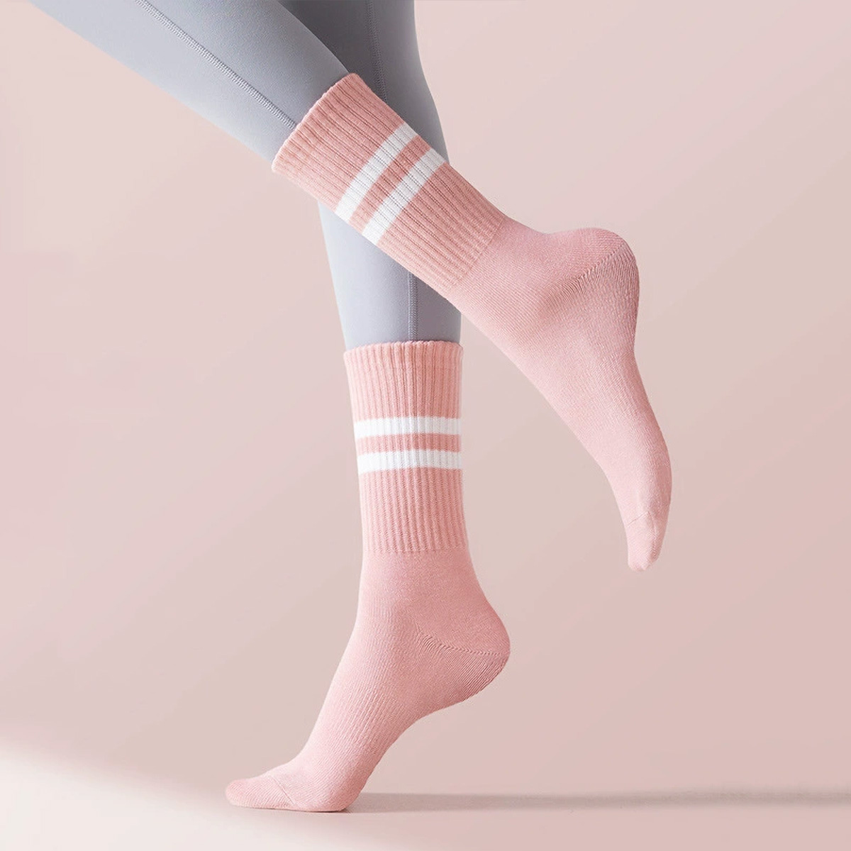 3 أزواج من جوارب اليوغا الطويل - مراجعة Pilates Yoga Barre وسعره