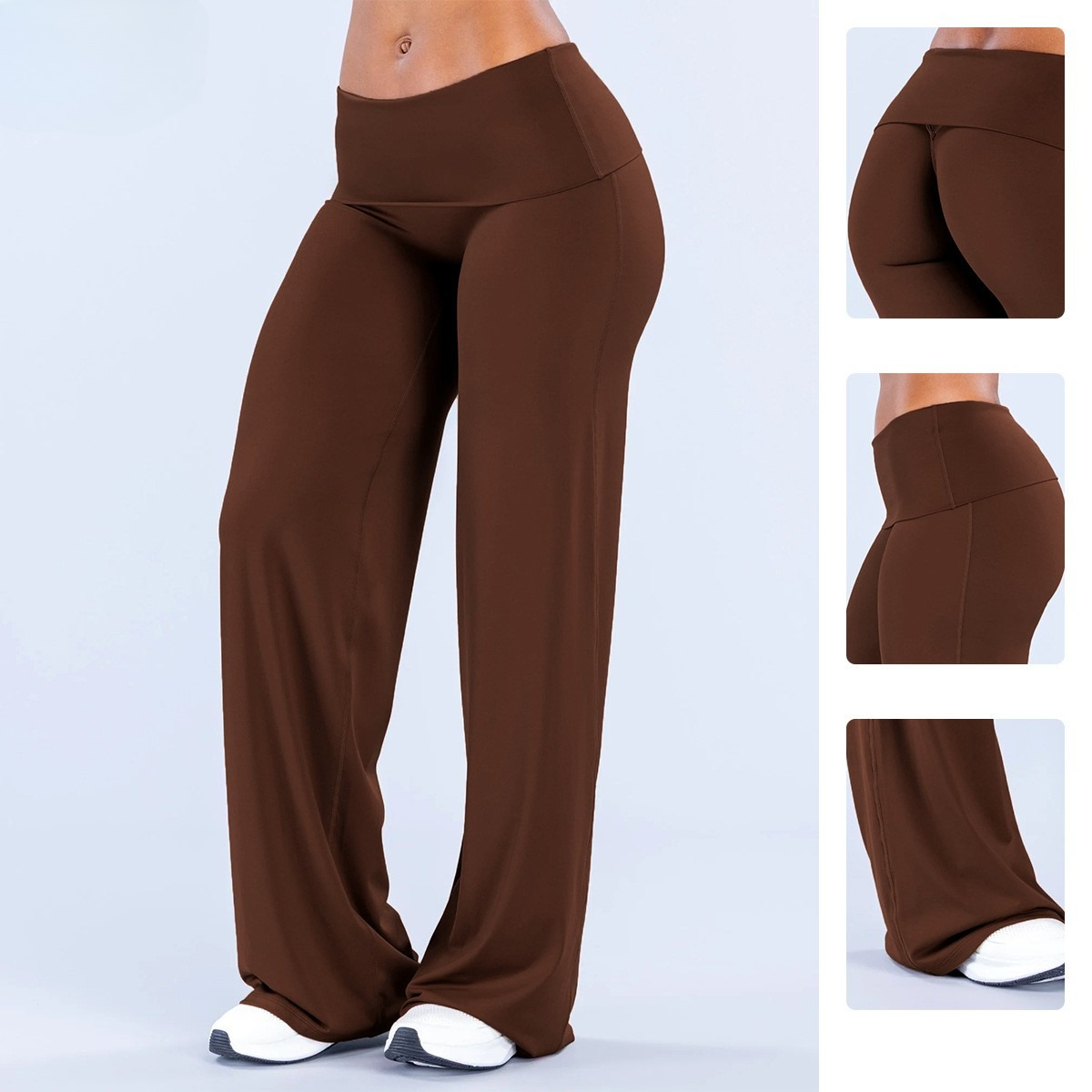 بنطلون يوجا نسائي واسع الساق م - مراجعة Pilates Yoga Legging وسعره