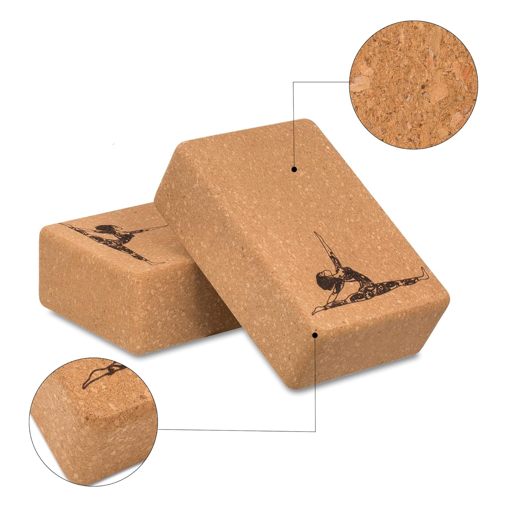 كتلة يوجا من الفلين الطبيعي بن - مراجعة Yoga Block Cork وسعره