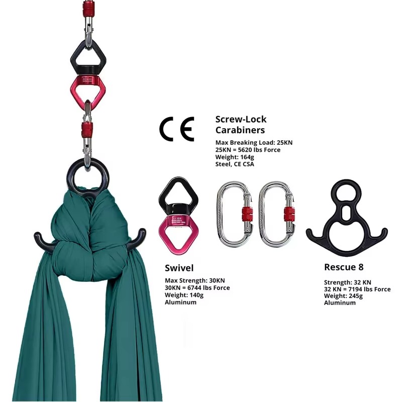 أرجوحة يوغا هوائية مضادة للجاذ - مراجعة Aerial Silk Hammock وسعره
