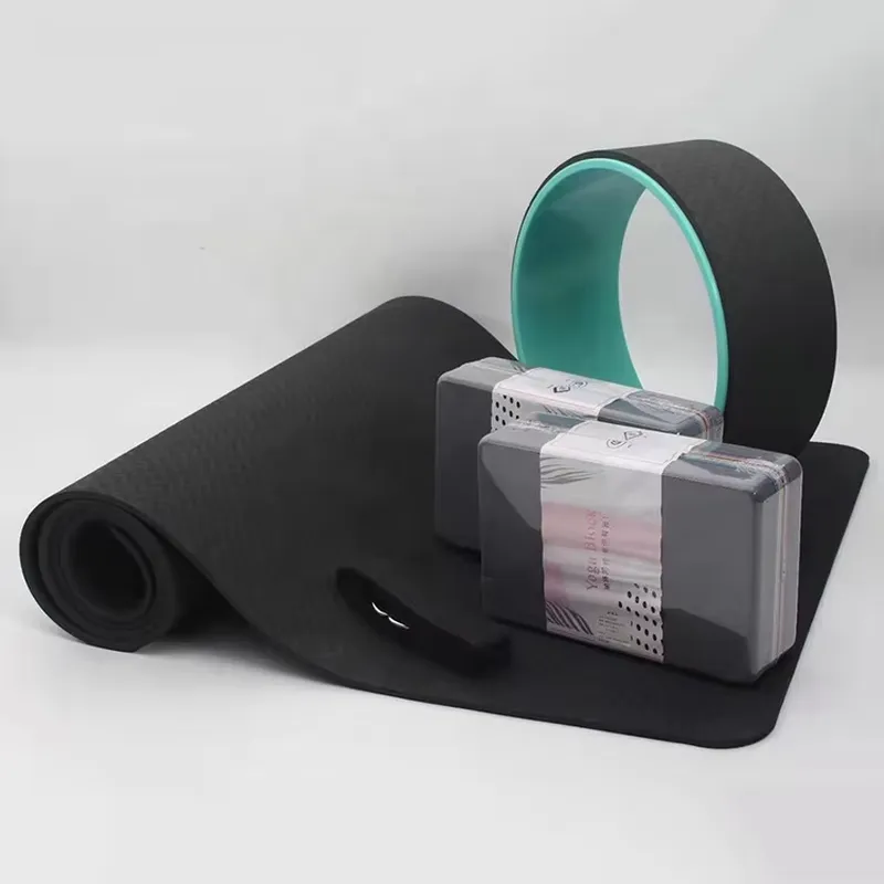 مجموعة حصيرة يوغا من SANFAN مع - مراجعة Yoga Block Cork وسعره